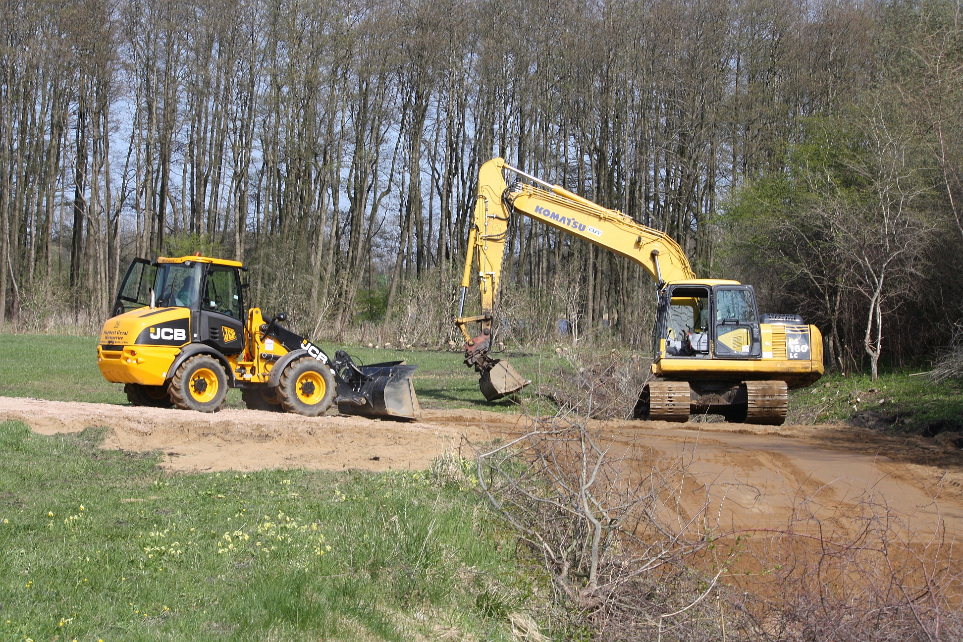 Rückbau des Grabens in Meierstorf